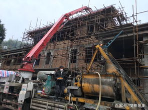 农村基建新力量 小型混凝土搅拌机与天泵车在自建房、修桥护坡施工中的关键作用